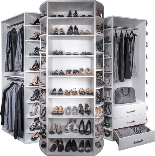 Modular closet systems wholesale – revolving closet system product lineup